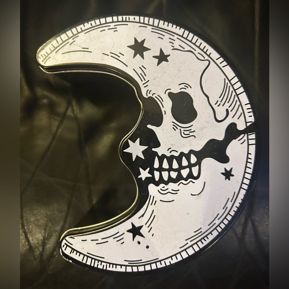 KILLSTAR moon skull goth storage tin celestial new age planet jewelry box